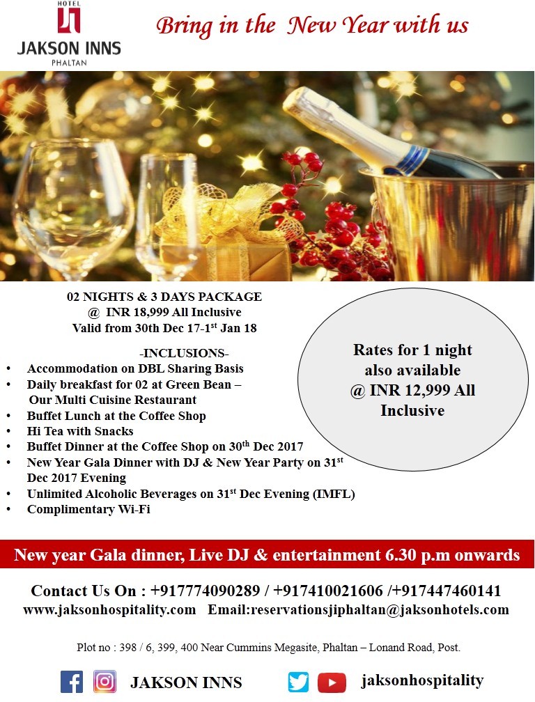 New year celebration at Hotel Jakson Inns